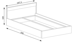 Mediolan King Size Bed - Msofas LTD