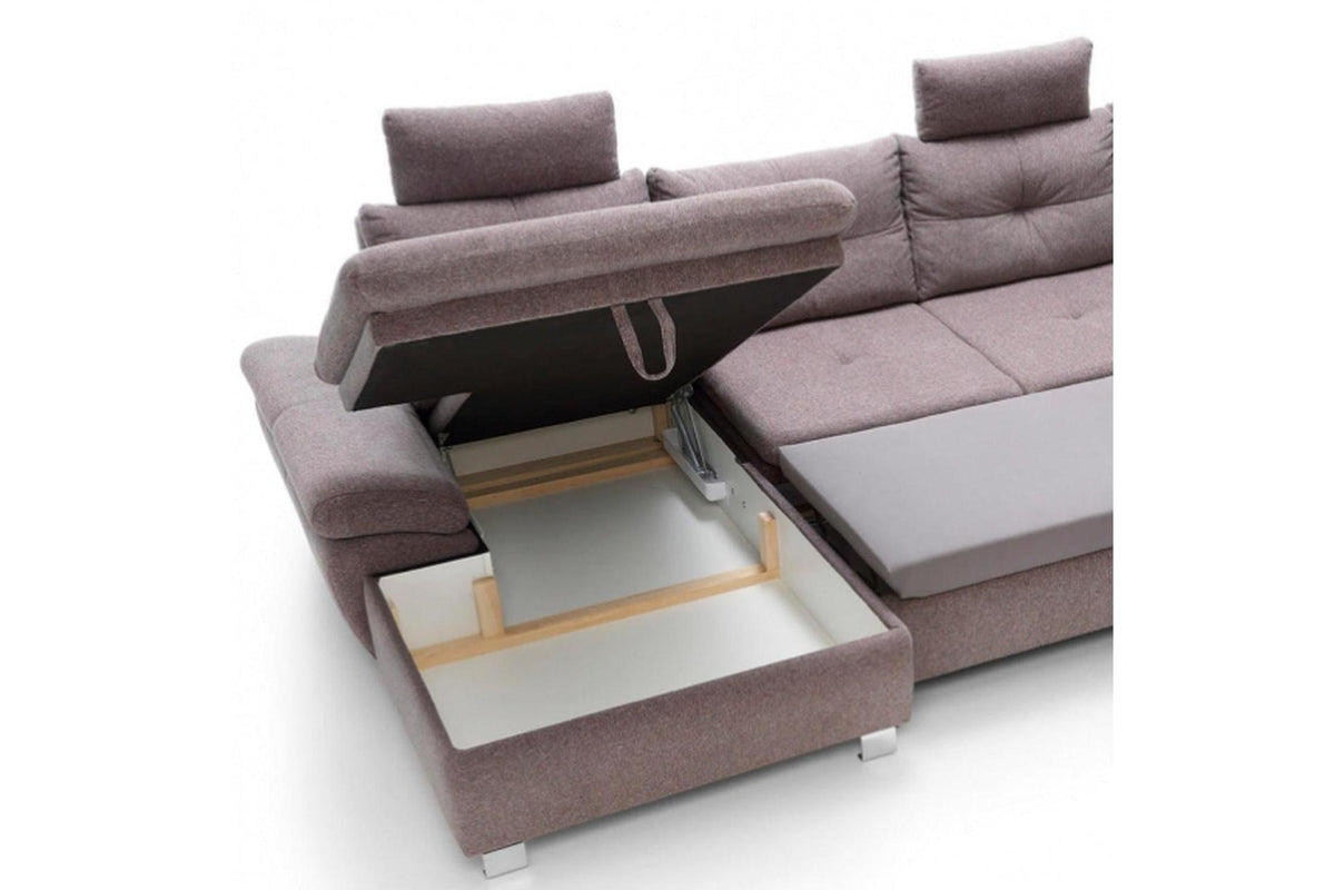 Madeira 1 Corner Sofa Bed With Storage