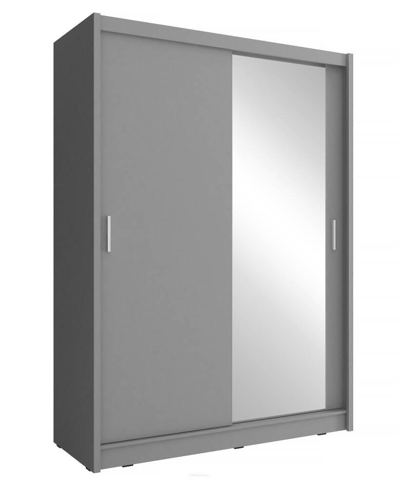 Maya 130 single mirror wardrobe