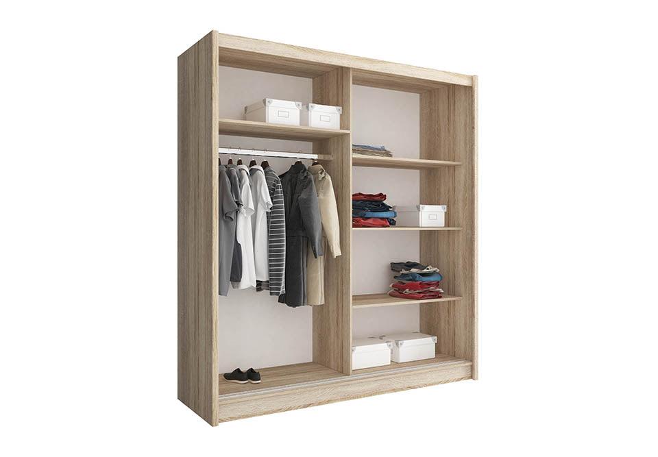 Maya lV 180 Middle Strip Mirror Wardrobe