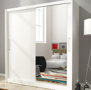 Maya 180 Single Mirror wardrobe - Msofas LTD