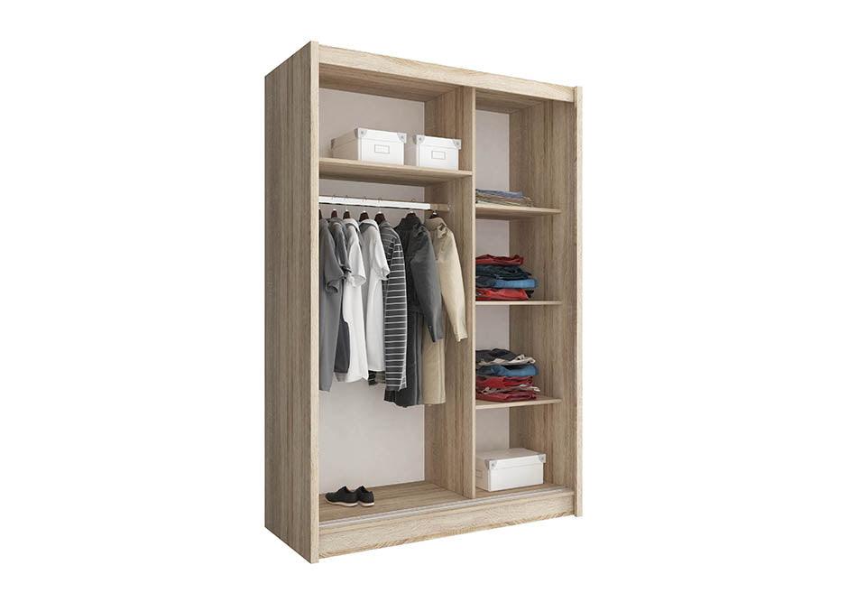 Maya 130 single mirror wardrobe