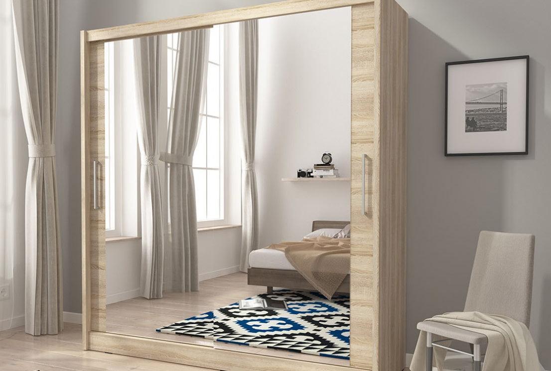 Maya Vl 180 Double Mirror Wardrobe