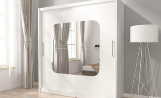 Maya Vlll 180 Mirrored Wardrobe - Msofas LTD