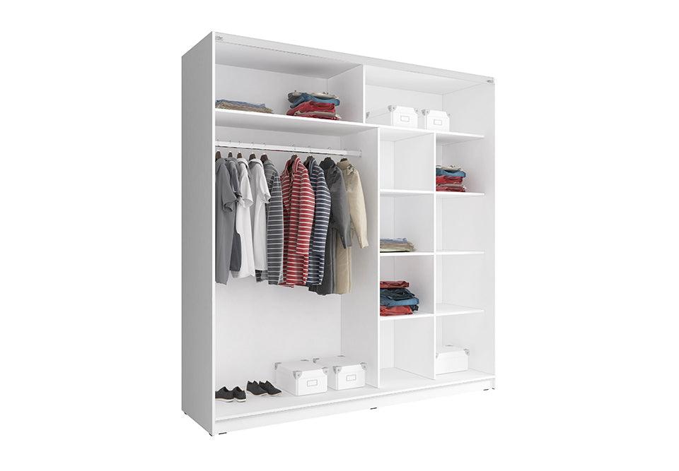 Mika Vlll 200 Single Mirror Wardrobe