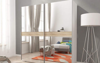 Mika V 200 Mirrored Wardrobe - Msofas LTD