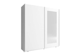 Mika Vlll 200 Single Mirror Wardrobe - Msofas LTD