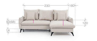 Modica Corner Sofa Bed - Msofas LTD