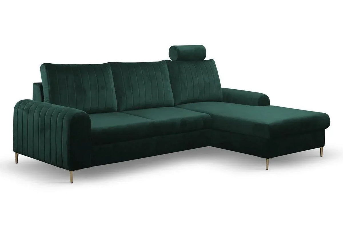 Monaco Express Delivery Corner Sofa Bed With Storage Kronos 9