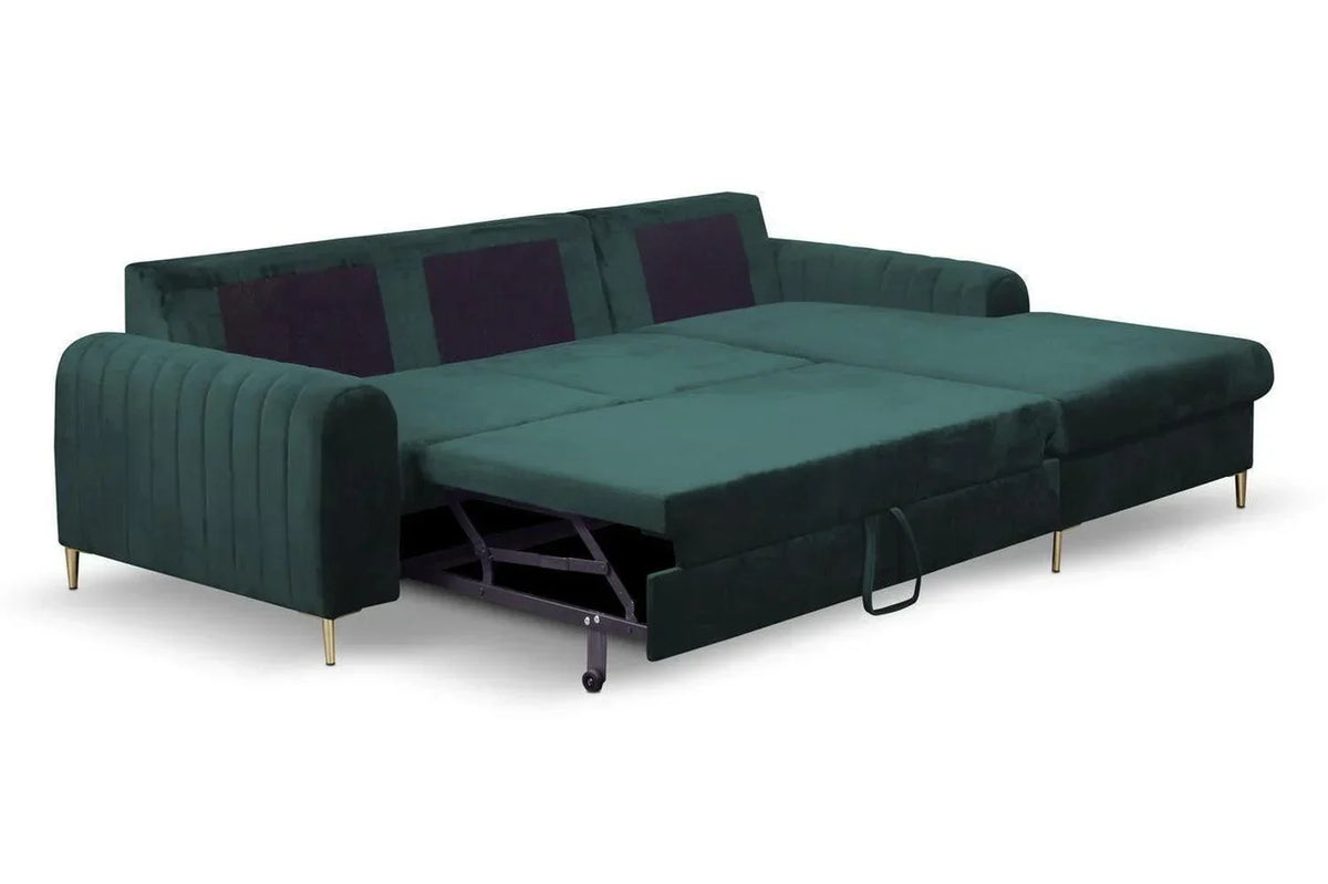 Monaco Express Delivery Corner Sofa Bed With Storage Kronos 9