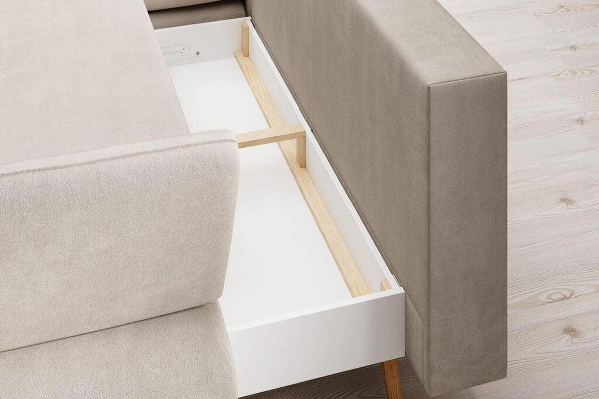 Monte Corner Sofa Bed With Storage
