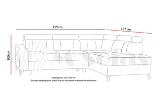 Moon Corner Sofa Bed - Msofas LTD