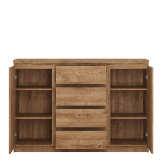 Fribo 2 Door 4 Drawer Sideboard in Oak