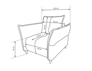 Napoli Armchair - Msofas LTD