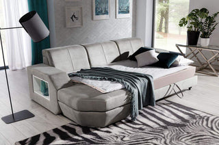 Napola Mini Corner Sofa Bed Soft 7 Fast Delivery - Msofas LTD