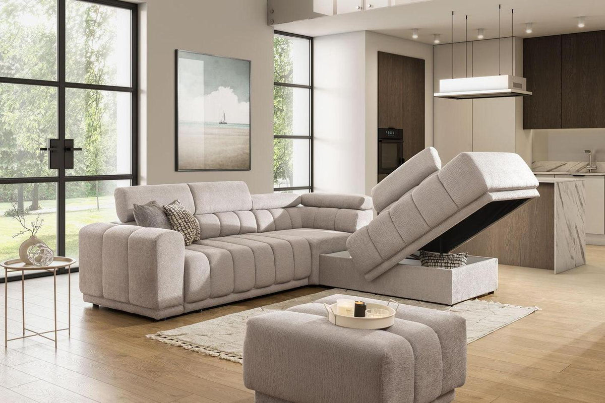 Augusto L Corner Sofa Bed With Storage