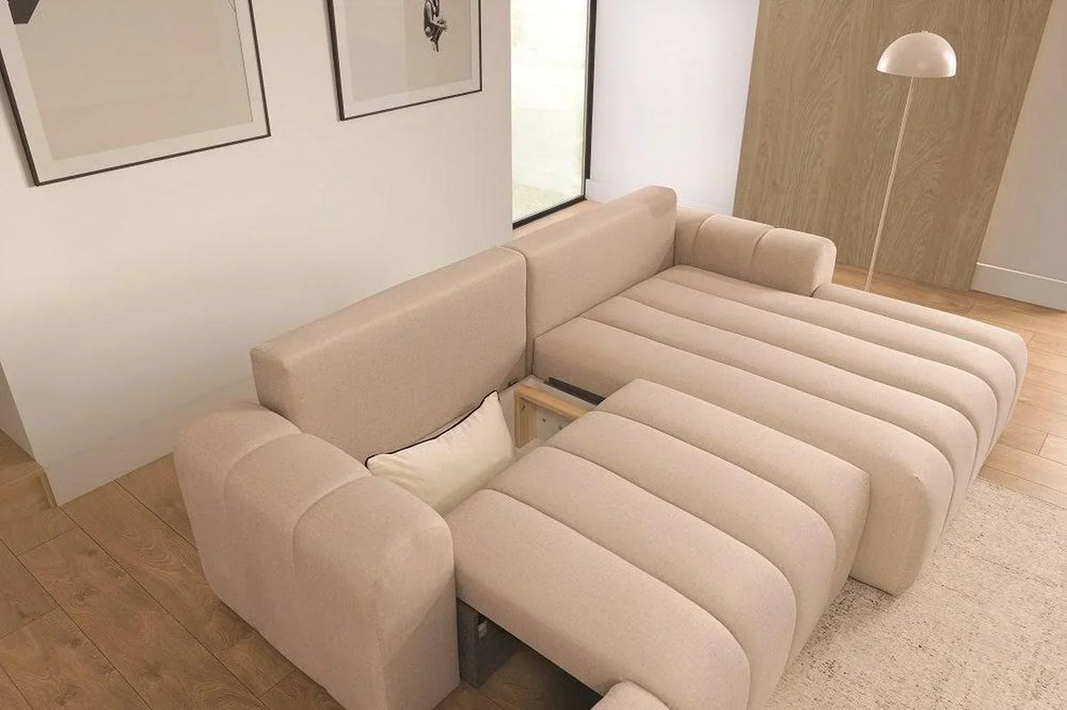 Anubis Corner Sofa Bed with Storage