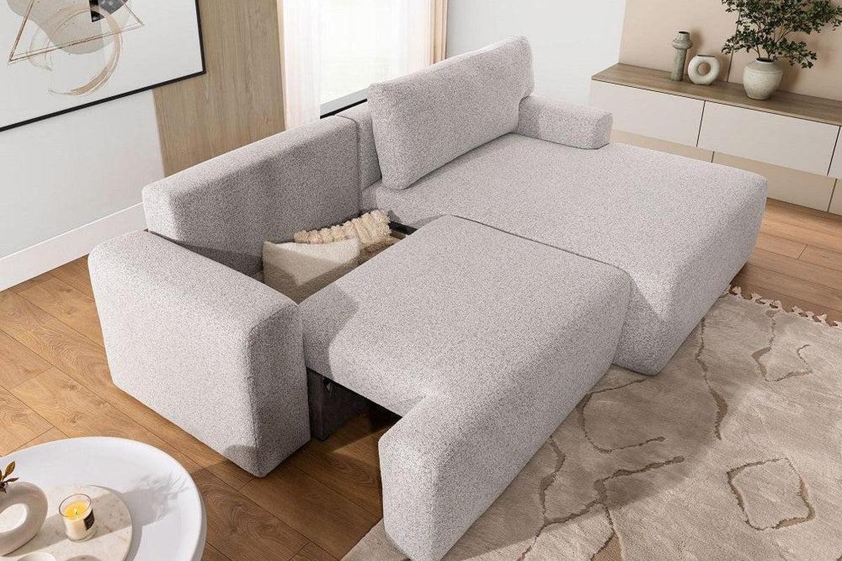 Amun Corner Sofa Bed With Storage
