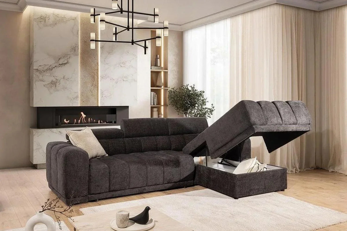 Augusto Corner Sofa Bed With Storage