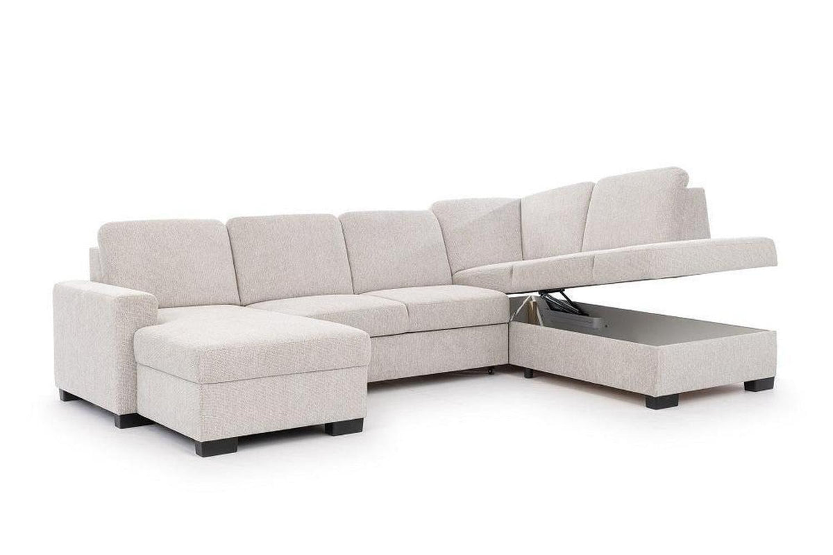 Torentino U Corner Sofa Bed With Storage