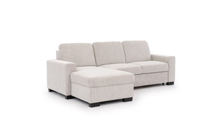 Rozkładana sofa narożna z funkcją spania i pojemnikiem na pościel Torentino
