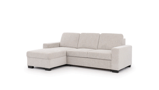 Rozkładana sofa narożna z funkcją spania i pojemnikiem na pościel Torentino