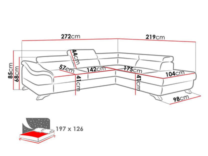 Lagos Corner Sofa Bed Kronos 06 Fast Delivery