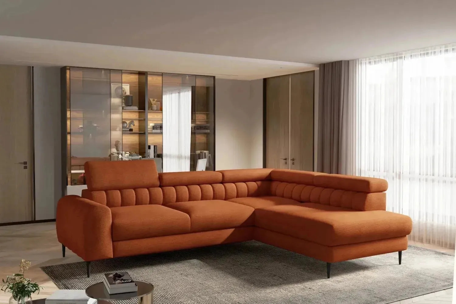 Navas L Corner Sofa Bed With Storage