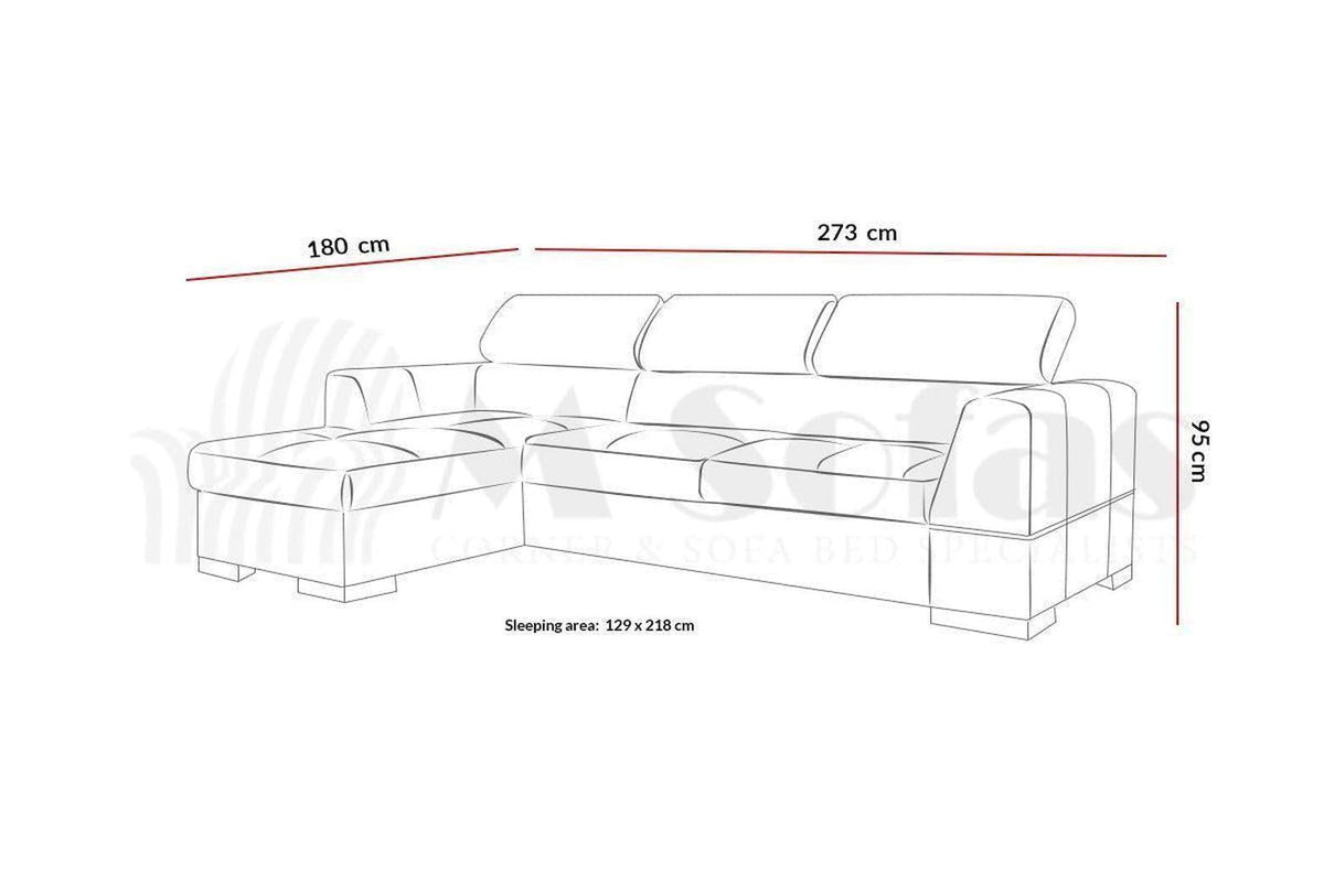 Nest Iii Corner Sofa Bed With Storage