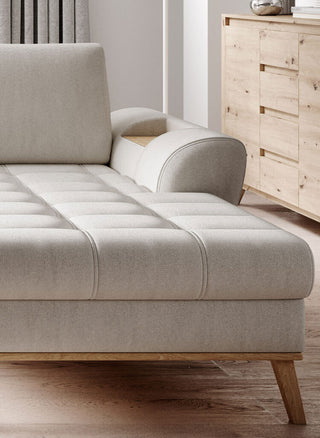 Nubo Corner Sofa Bed with Storage in Monolith 02 Fast Delivery