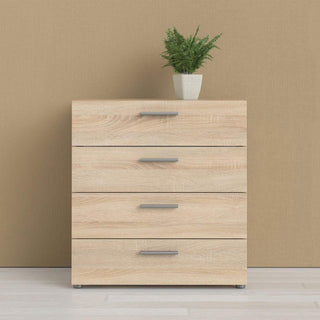 Pepe Chest of 4 Drawers in Oak - Msofas LTD