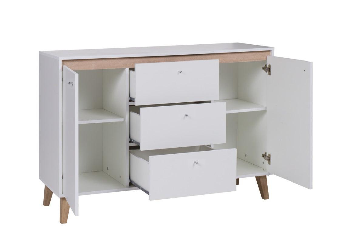 Oviedo Sideboard 135 White / Light San Remo