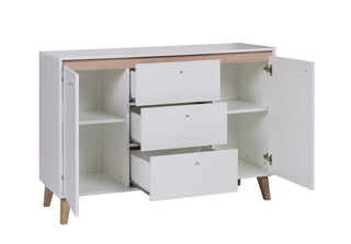 Oviedo Sideboard 135 White / Light San Remo - Msofas LTD