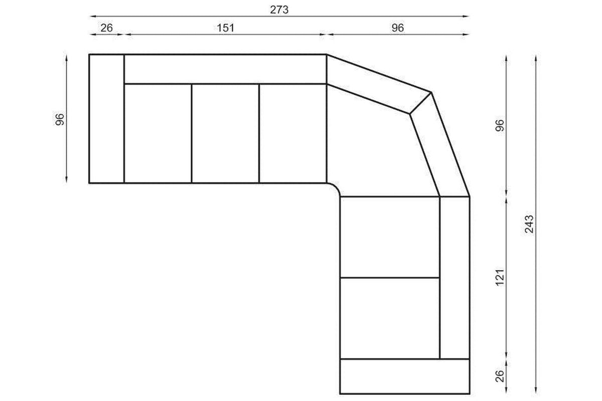Oscar I Corner Sofa Bed