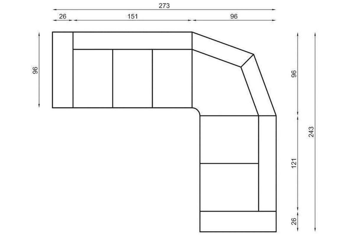 Oscar I Corner Sofa Bed