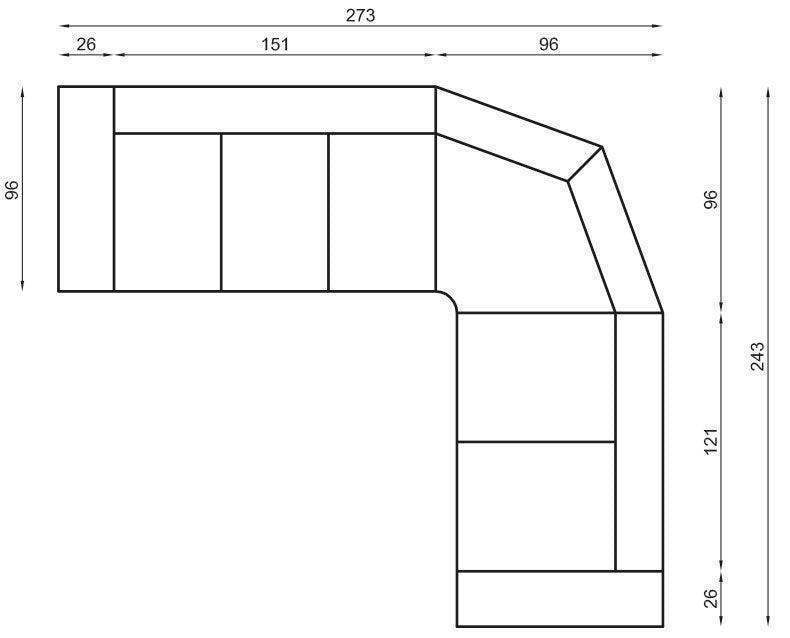 Oscar I Corner Sofa Bed