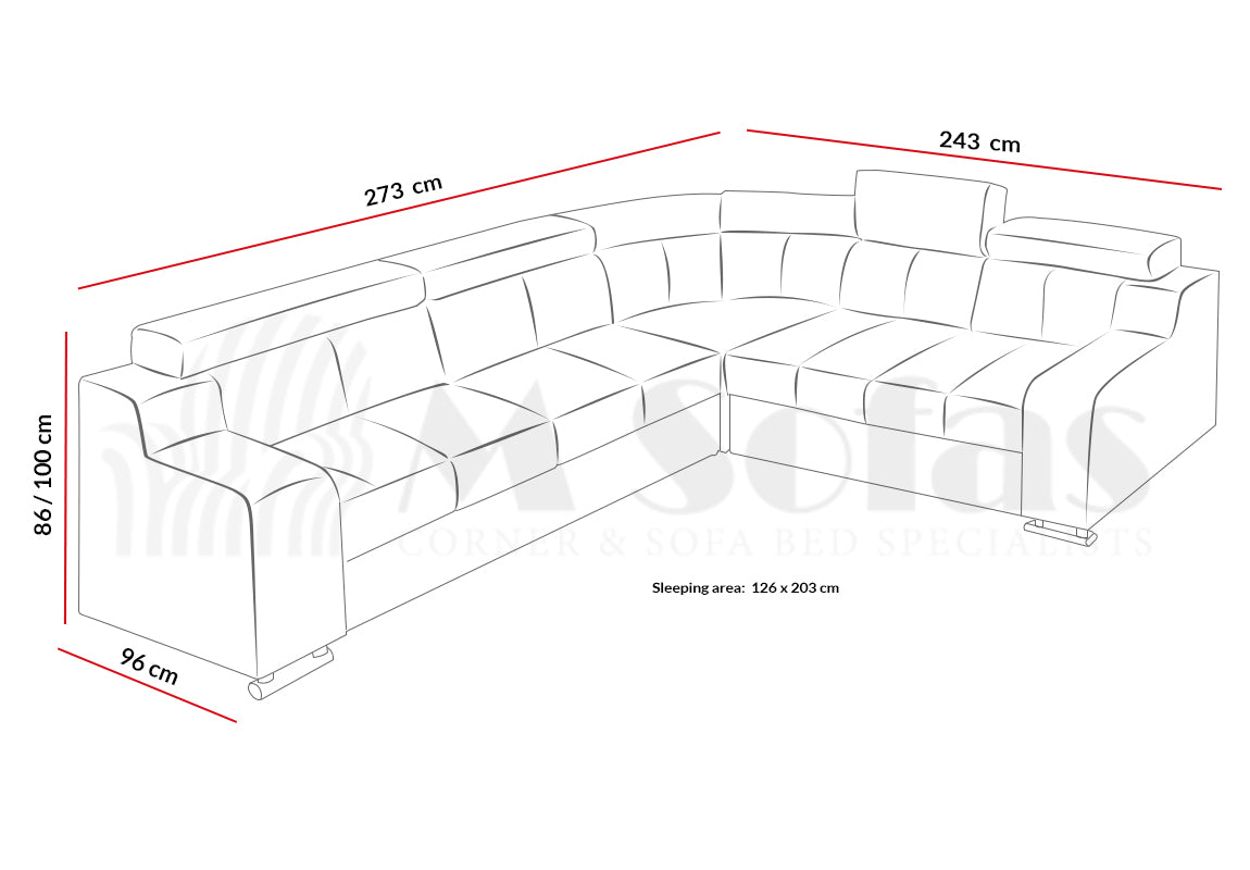 Oscar I Corner Sofa Bed