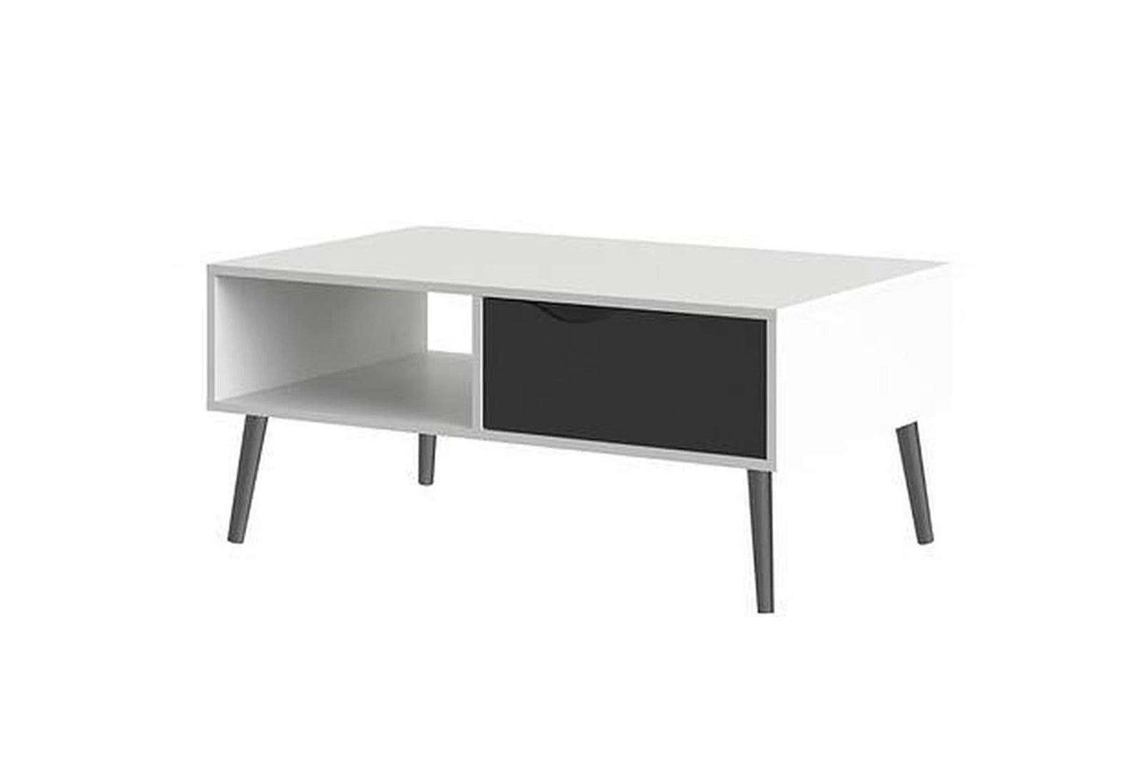 Oslo Express Delivery Coffee Table In Black And White Matt