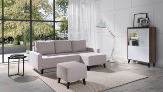 Oviedo Gloss Corner Sofa Bed - Msofas LTD