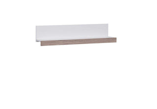 Oviedo Wall Shelf 100 White / Dark San Remo - Msofas LTD