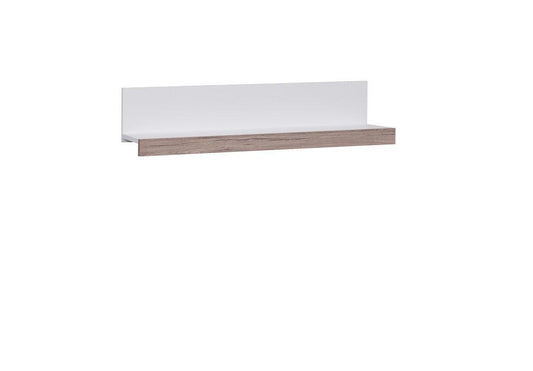 Oviedo Wall Shelf 100 White / Dark San Remo