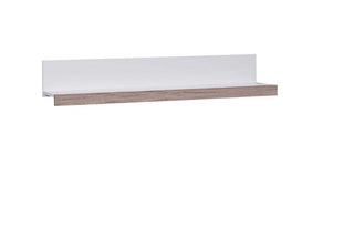 Oviedo Wall Shelf 135 White / Dark San Remo - Msofas LTD