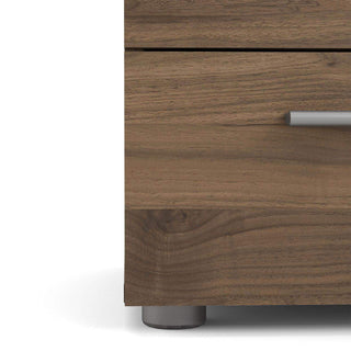 Pepe Bedside 2 Drawers in Walnut - Msofas LTD