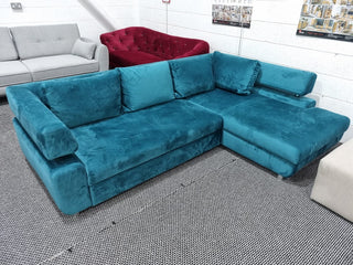 Ex-Display Panama Corner Sofa Bed with Storage Malia Mallard