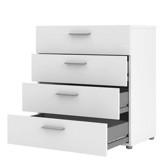 Pepe Chest of 4 Drawers in White - Msofas LTD