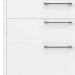 Prima Bookcase 1 Shelf With 2 Drawers + 2 File Drawers In White - Msofas LTD