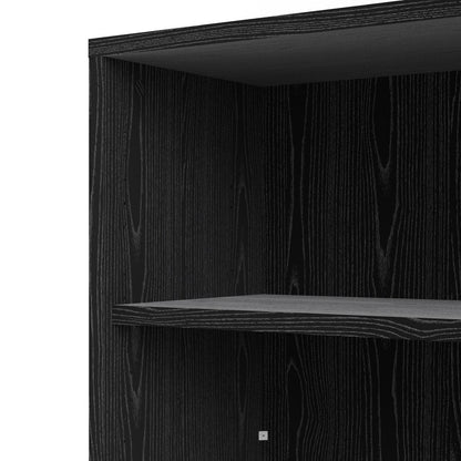 Prima Bookcase 5 Shelves in Black Woodgrain