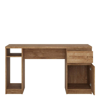 Fribo 1 Door 1 Drawer Desk in Oak - Msofas LTD