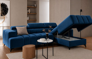 Ragusso Express Delivery Corner Sofa Bed With Storage Malia Marine