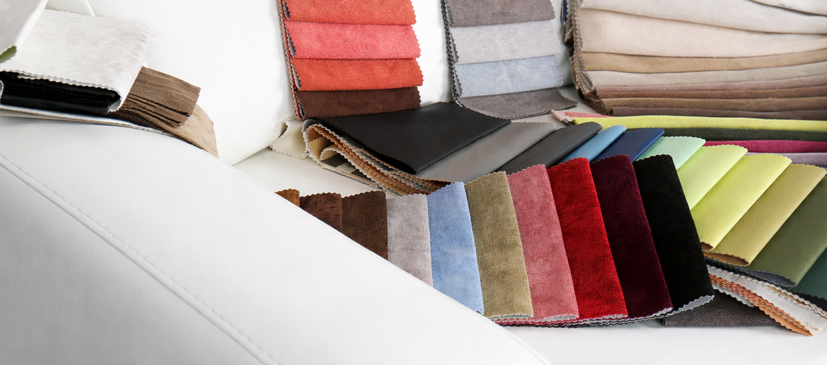 Choose the fabric before the sofa